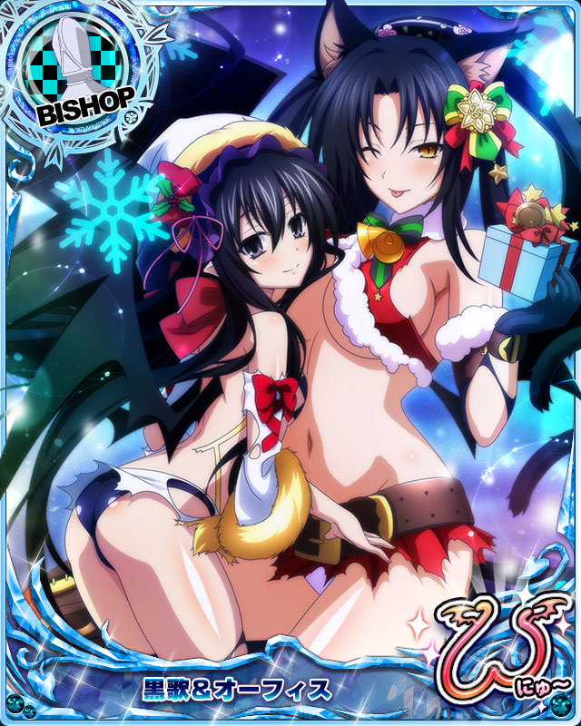 Holy Nightmare Kuroka Ophis Bishop Group 3 High School Dxd Mobage Game Cards